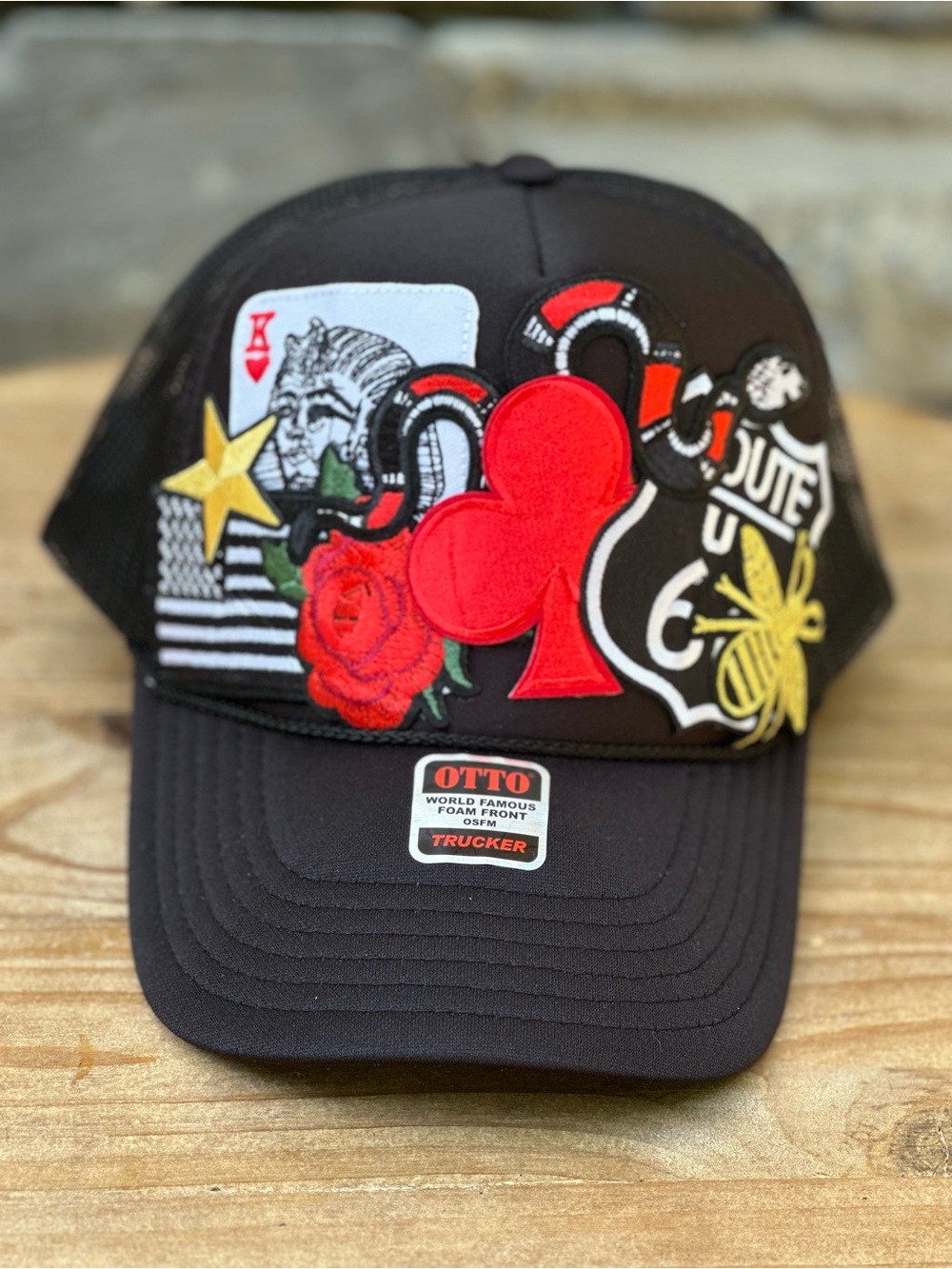 NEW Custom Trucker Hat Black